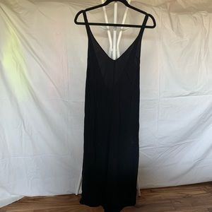 Reformation black midi dress